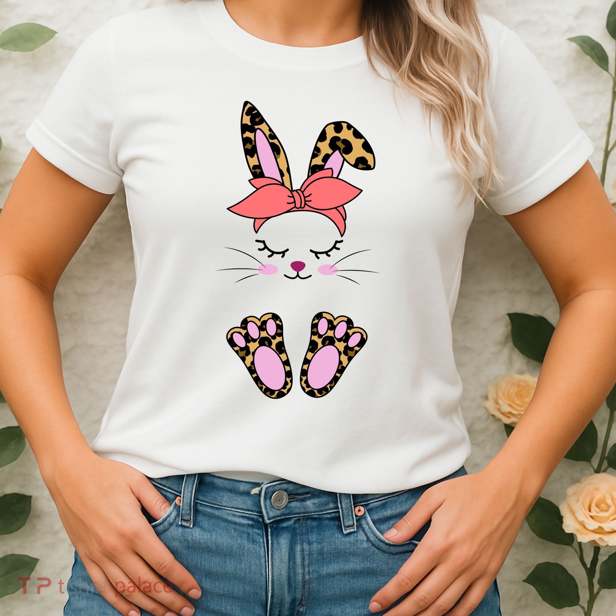 Cute Cheetah Bunny Women's T-Shirt