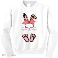 Cute Cheetah Bunny Kids Sweatshirt thumb 0
