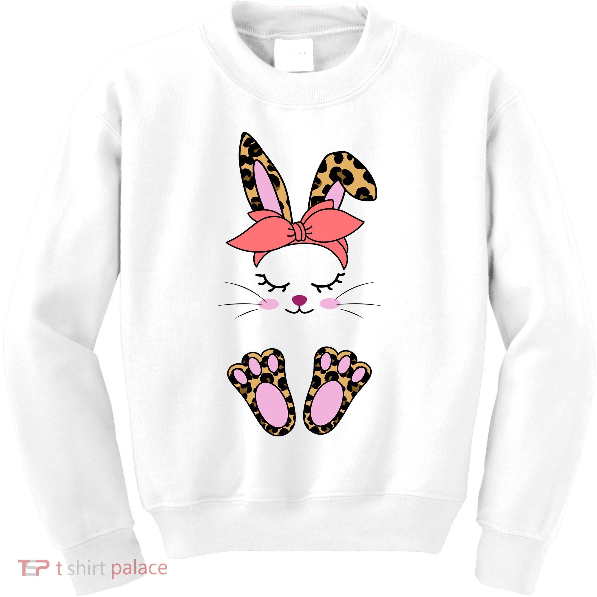 Cute Cheetah Bunny Kids Sweatshirt
