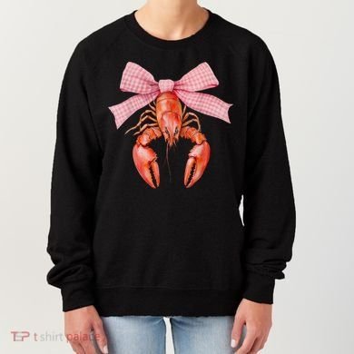 Crawfish Coquette Bow Crawfish Boil Lobster Cajun  Women's Sweatshirt