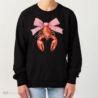 Crawfish Coquette Bow Crawfish Boil Lobster Cajun  Women's Sweatshirt thumb 0