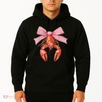 Crawfish Coquette Bow Crawfish Boil Lobster Cajun  Hoodie thumb 2