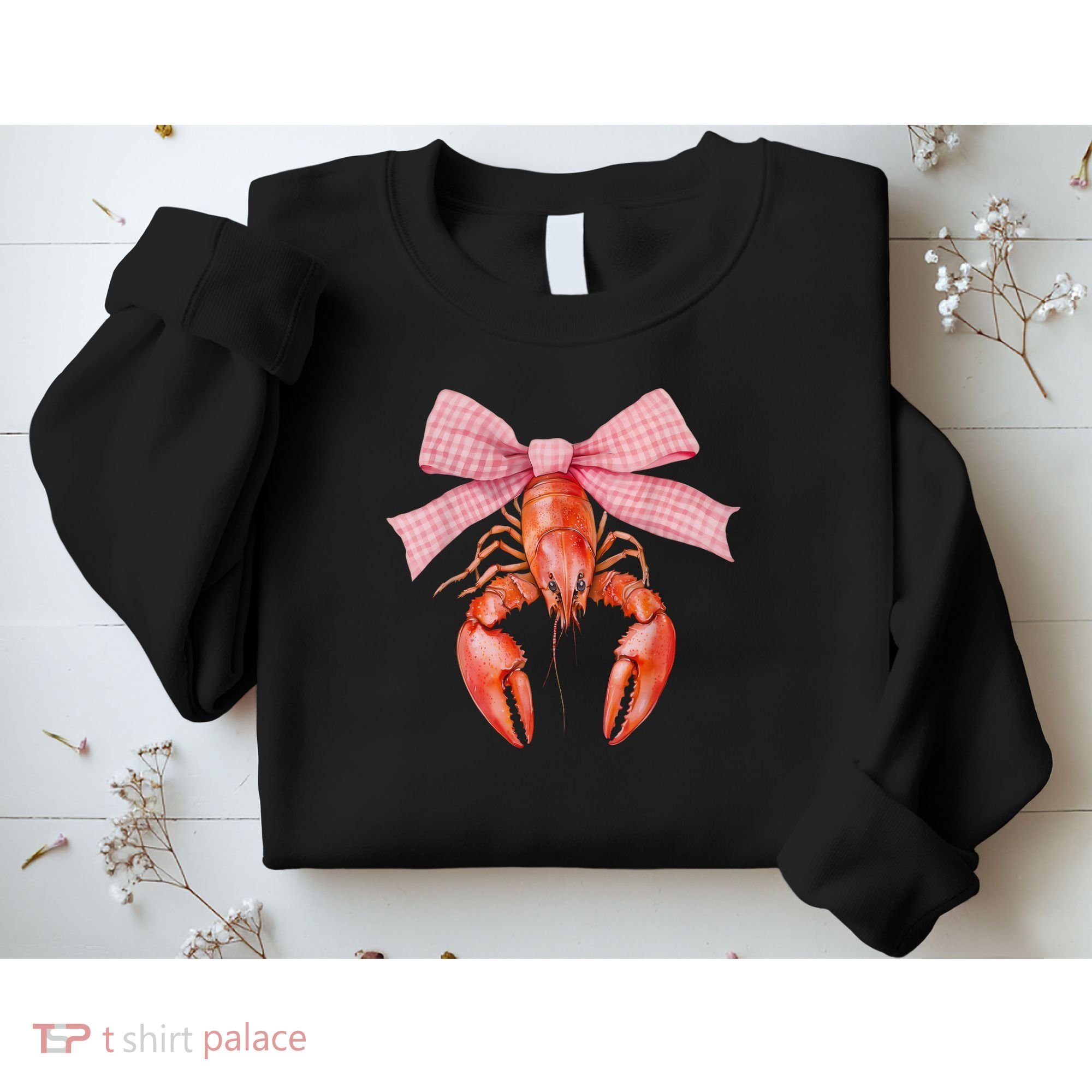 Crawfish Coquette Bow Crawfish Boil Lobster Cajun  Sweatshirt
