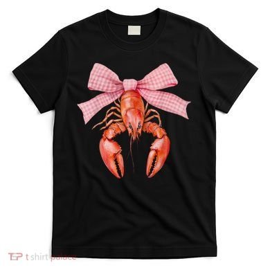 Crawfish Coquette Bow Crawfish Boil Lobster Cajun  T-Shirt