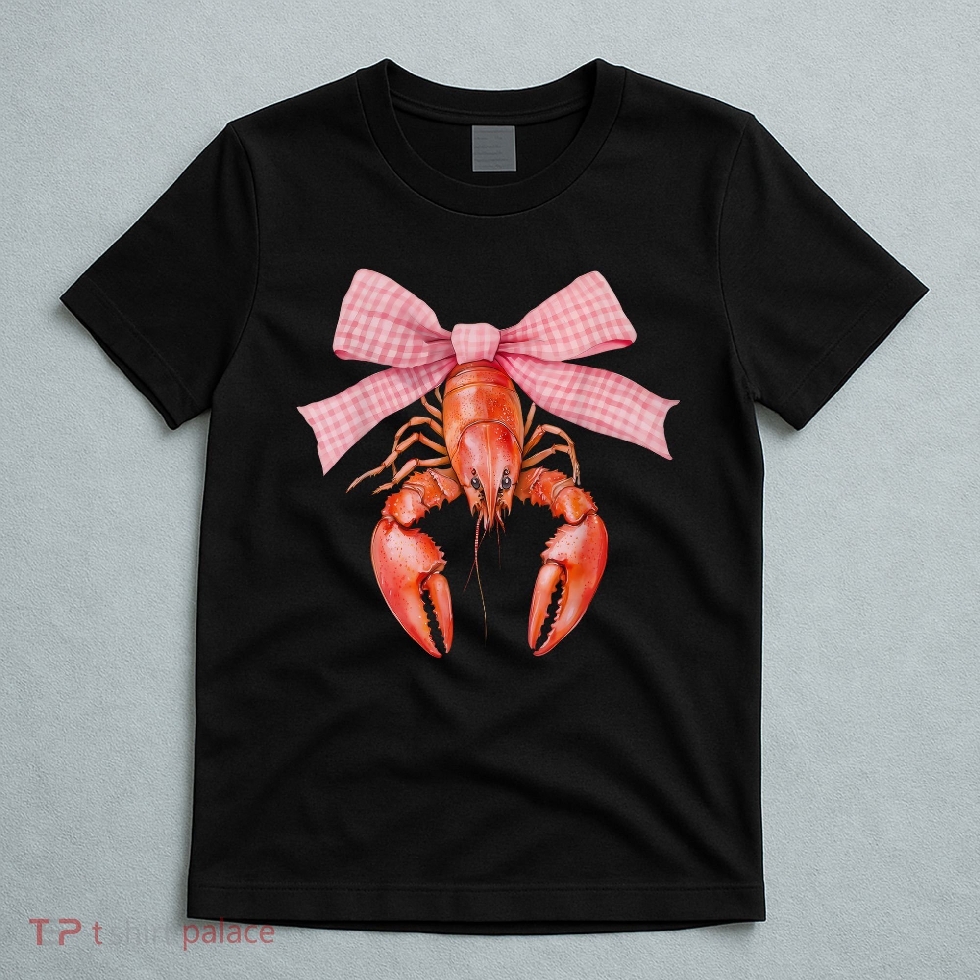 Crawfish Coquette Bow Crawfish Boil Lobster Cajun  T-Shirt