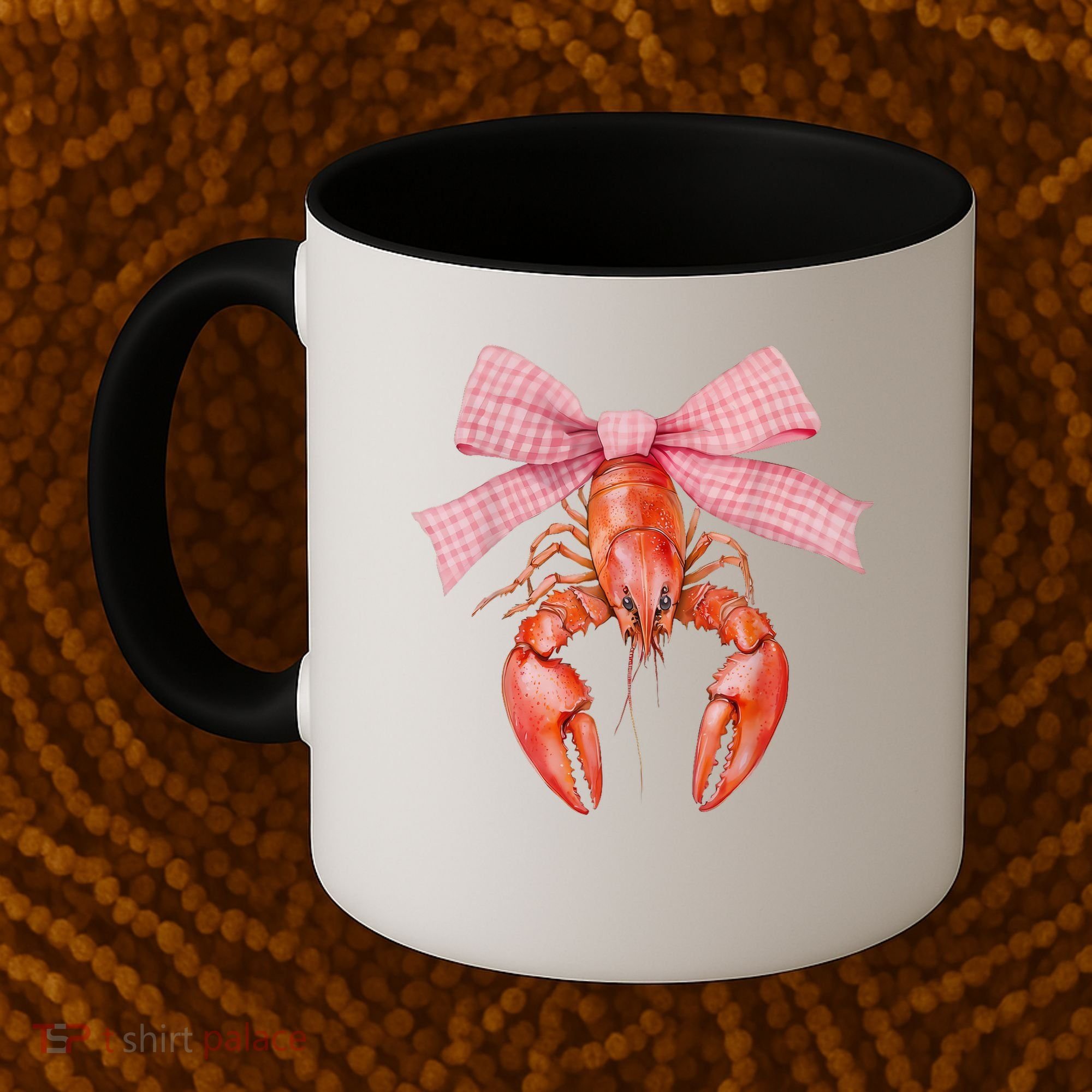 Crawfish Coquette Bow Crawfish Boil Lobster Cajun  Coffee Mug