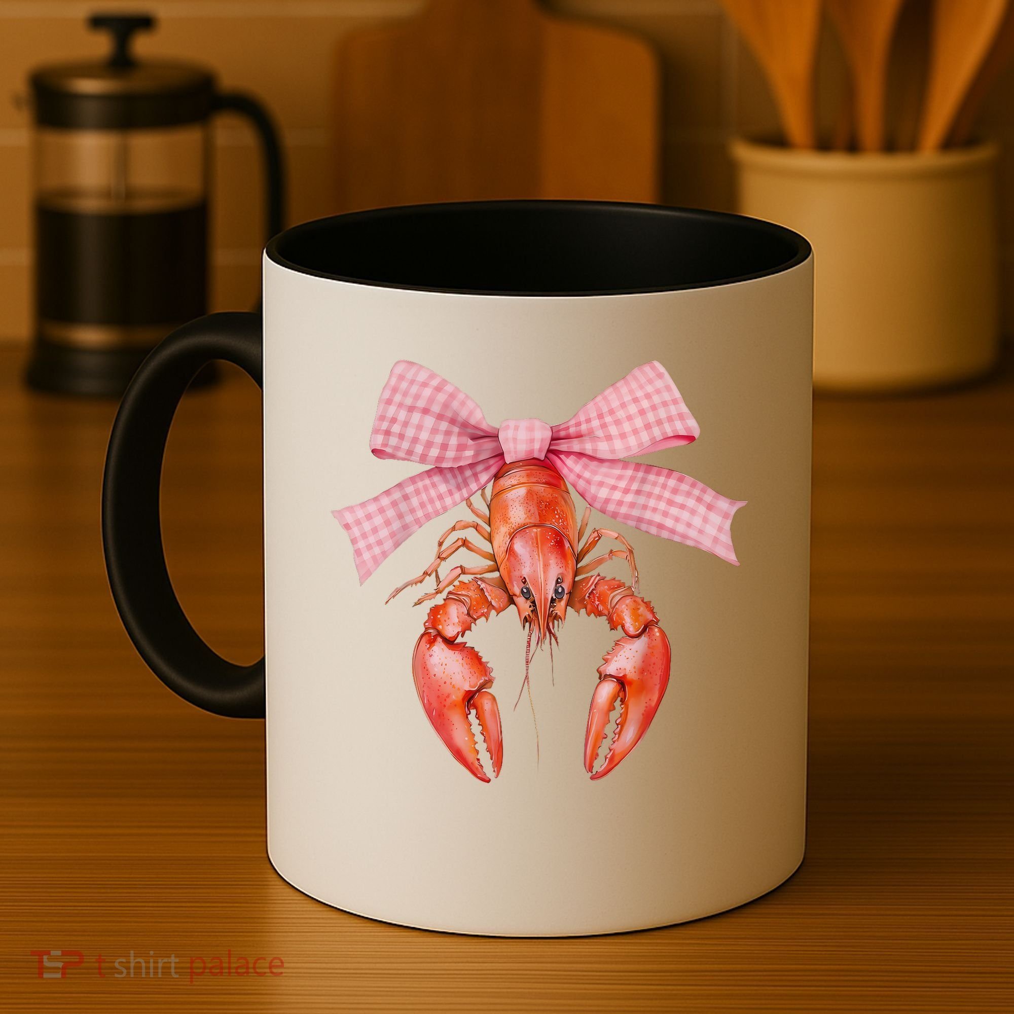 Crawfish Coquette Bow Crawfish Boil Lobster Cajun  Coffee Mug