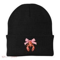 Crawfish Coquette Bow Crawfish Boil Lobster Cajun  Beanie thumb 0