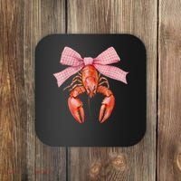 Crawfish Coquette Bow Crawfish Boil Lobster Cajun  Coaster thumb 0