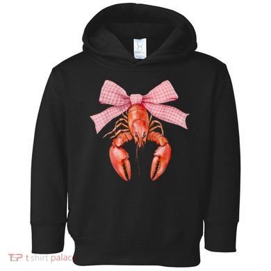 Crawfish Coquette Bow Crawfish Boil Lobster Cajun  Toddler Hoodie