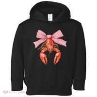 Crawfish Coquette Bow Crawfish Boil Lobster Cajun  Toddler Hoodie thumb 0
