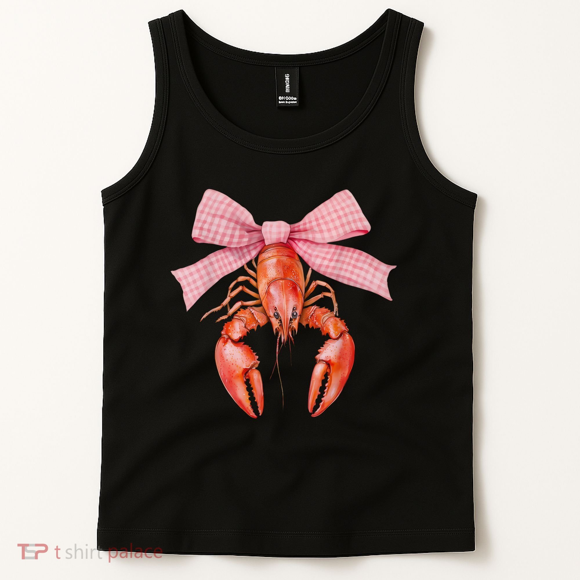 Crawfish Coquette Bow Crawfish Boil Lobster Cajun  Tank Top