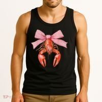 Crawfish Coquette Bow Crawfish Boil Lobster Cajun  Tank Top thumb 3