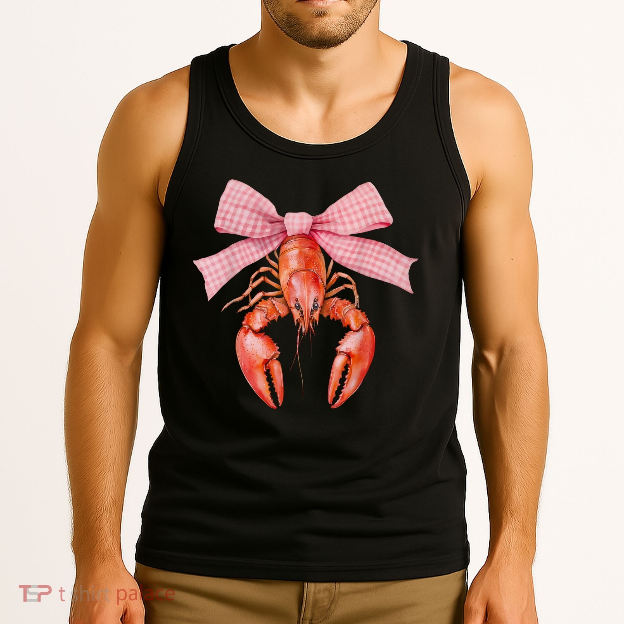 Crawfish Coquette Bow Crawfish Boil Lobster Cajun  Tank Top