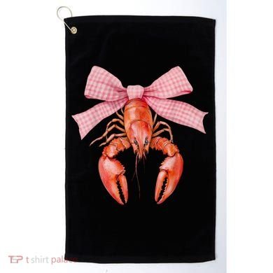 Crawfish Coquette Bow Crawfish Boil Lobster Cajun  Golf Towel