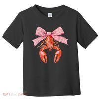 Crawfish Coquette Bow Crawfish Boil Lobster Cajun  Toddler T-Shirt thumb 0