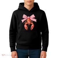 Crawfish Coquette Bow Crawfish Boil Lobster Cajun  Kids Hoodie thumb 4