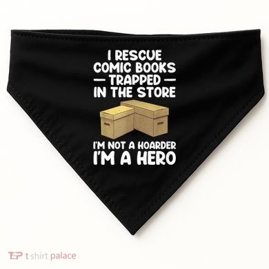 Cool Comic Book Comic Book Collector USA-Made Doggie Bandana