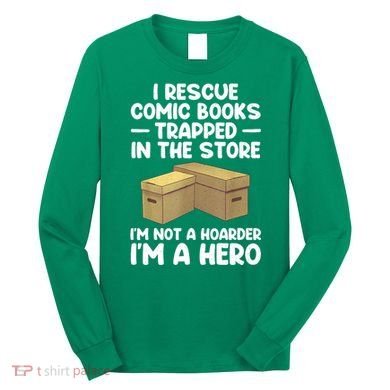 Cool Comic Book Comic Book Collector Long Sleeve Shirt