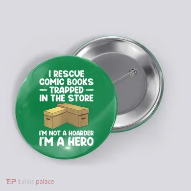Cool Comic Book Comic Book Collector Button
