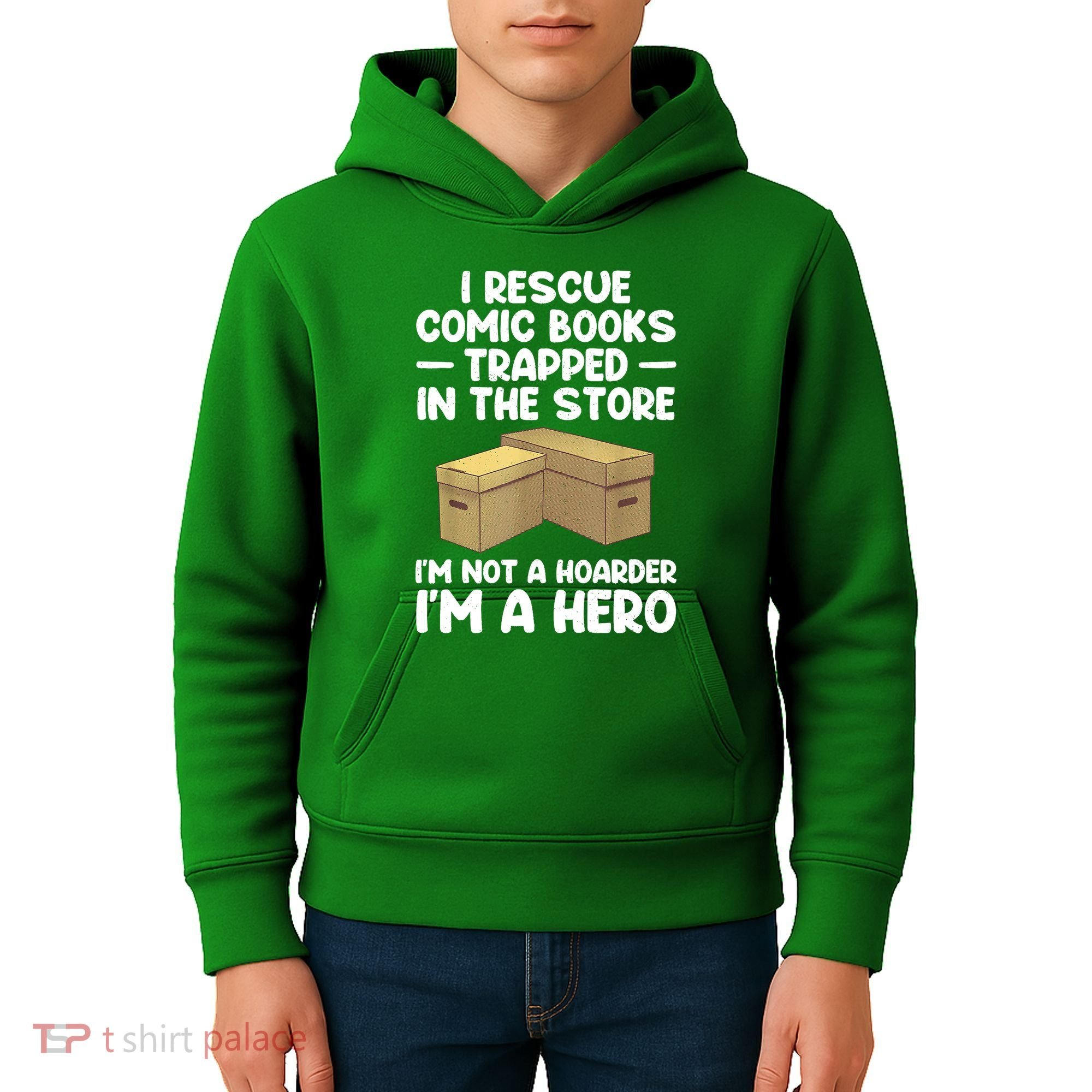 Cool Comic Book Comic Book Collector Kids Hoodie