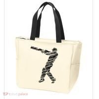 Cricketer Cricketing Bat And Ball Sport Retro Cricket Player Tote Bag thumb 3