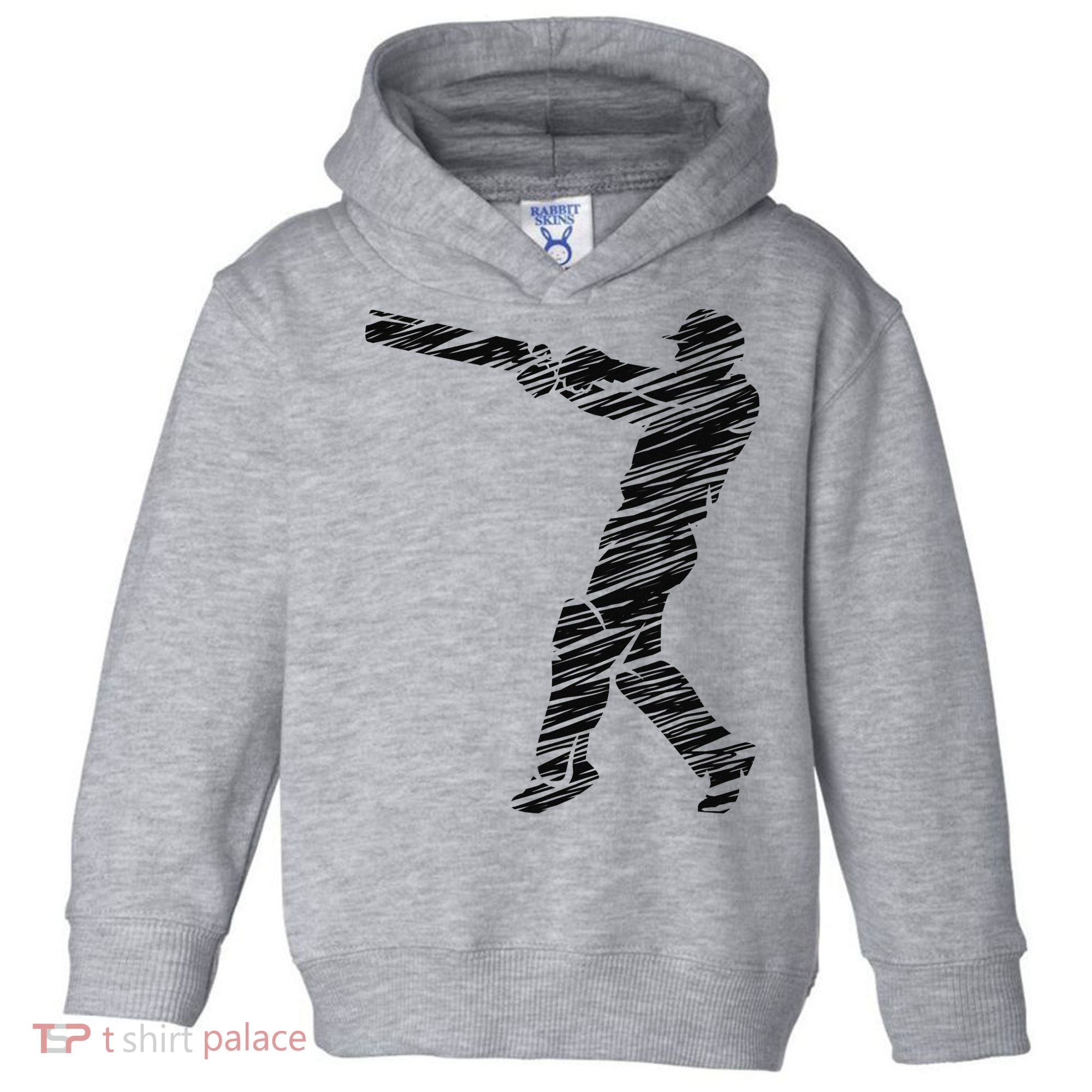Cricketer Cricketing Bat And Ball Sport Retro Cricket Player Toddler Hoodie