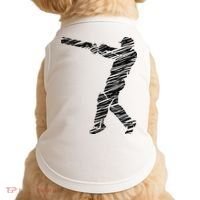 Cricketer Cricketing Bat And Ball Sport Retro Cricket Player Doggie Tank thumb 0