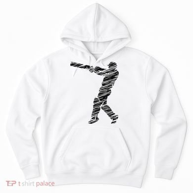 Cricketer Cricketing Bat And Ball Sport Retro Cricket Player Hoodie