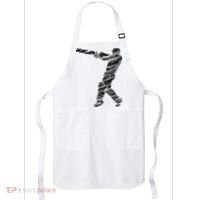 Cricketer Cricketing Bat And Ball Sport Retro Cricket Player Apron thumb 0