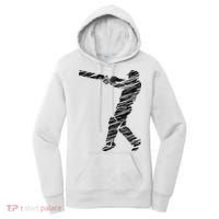 Cricketer Cricketing Bat And Ball Sport Retro Cricket Player Women's Hoodie thumb 0
