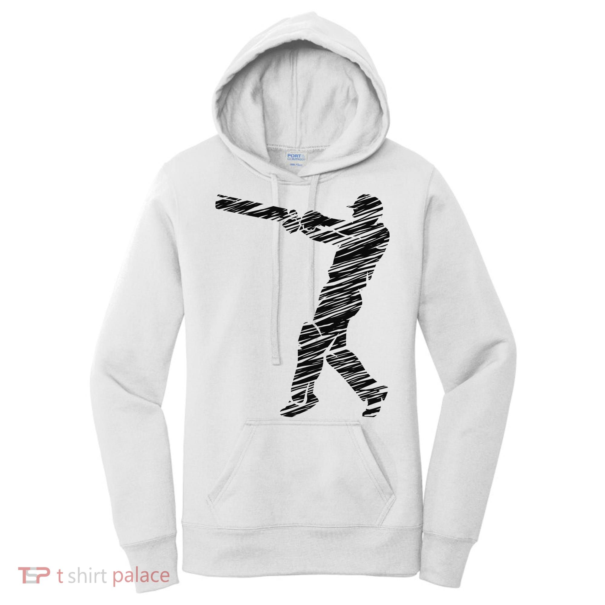 Cricketer Cricketing Bat And Ball Sport Retro Cricket Player Women's Hoodie