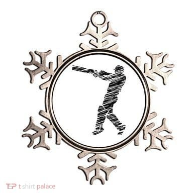 Cricketer Cricketing Bat And Ball Sport Retro Cricket Player Ornament