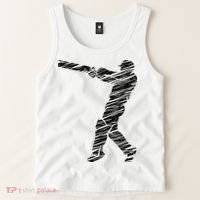 Cricketer Cricketing Bat And Ball Sport Retro Cricket Player Tank Top thumb 2