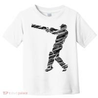 Cricketer Cricketing Bat And Ball Sport Retro Cricket Player Toddler T-Shirt thumb 0