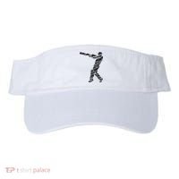 Cricketer Cricketing Bat And Ball Sport Retro Cricket Player Visor thumb 0