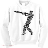 Cricketer Cricketing Bat And Ball Sport Retro Cricket Player Kids Sweatshirt thumb 0