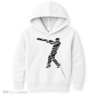 Cricketer Cricketing Bat And Ball Sport Retro Cricket Player Kids Hoodie thumb 0
