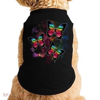 Colorful Cute Butterfly Gift Butterflies Gift Doggie Tank