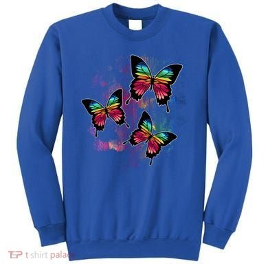 Colorful Cute Butterfly Gift Butterflies Gift Sweatshirt
