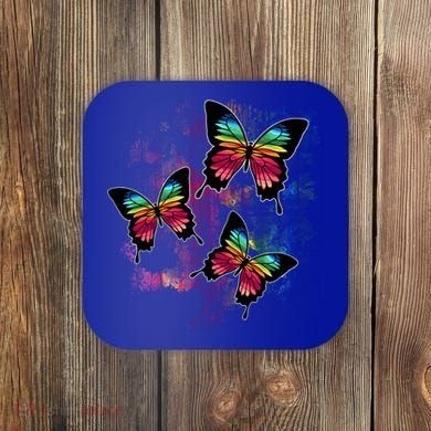 Colorful Cute Butterfly Gift Butterflies Gift Coaster