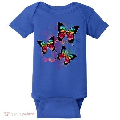 Colorful Cute Butterfly Gift Butterflies Gift Baby Bodysuit