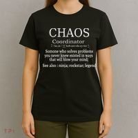 Chaos Coordinator Boss Women Lady Professional Day T-Shirt thumb 4