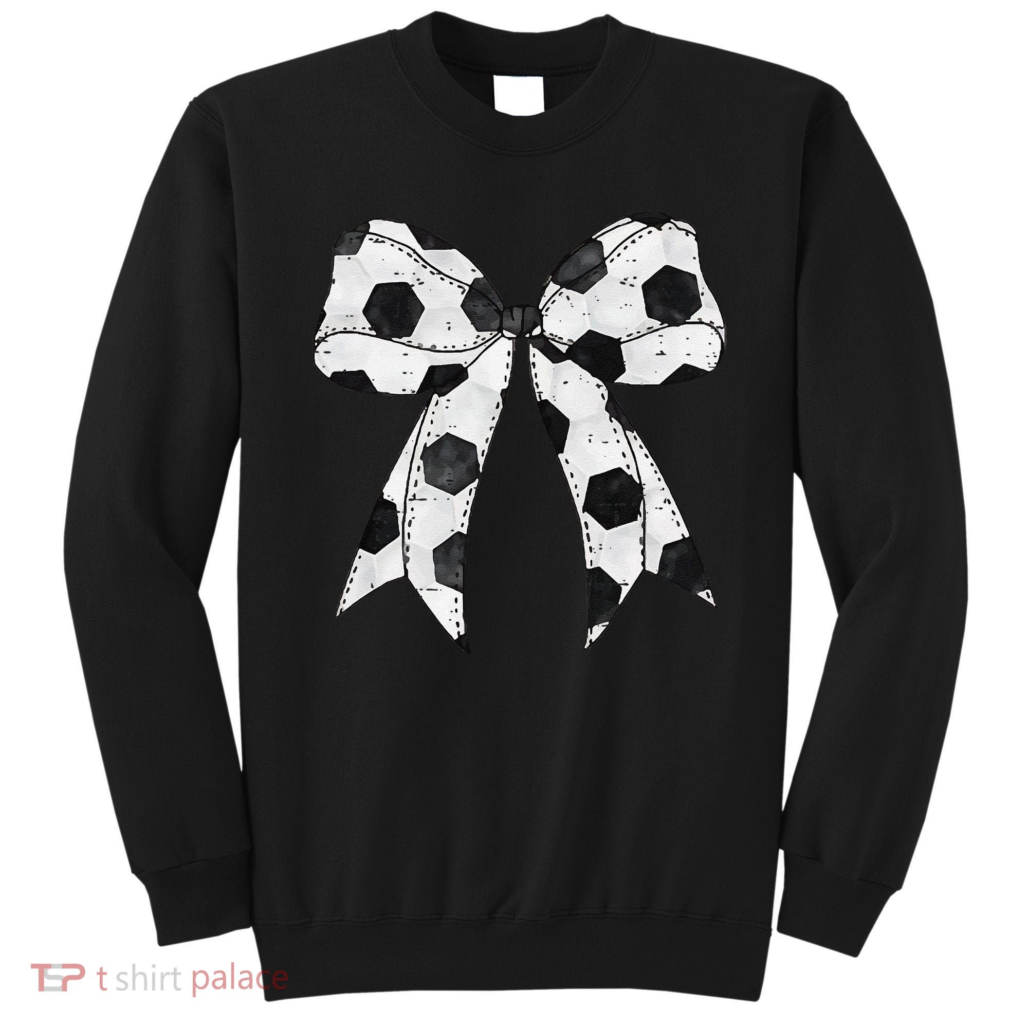 Cute Coquette Bow Funny Game Day Soccer Mom Life Team Sports Gift Sweatshirt