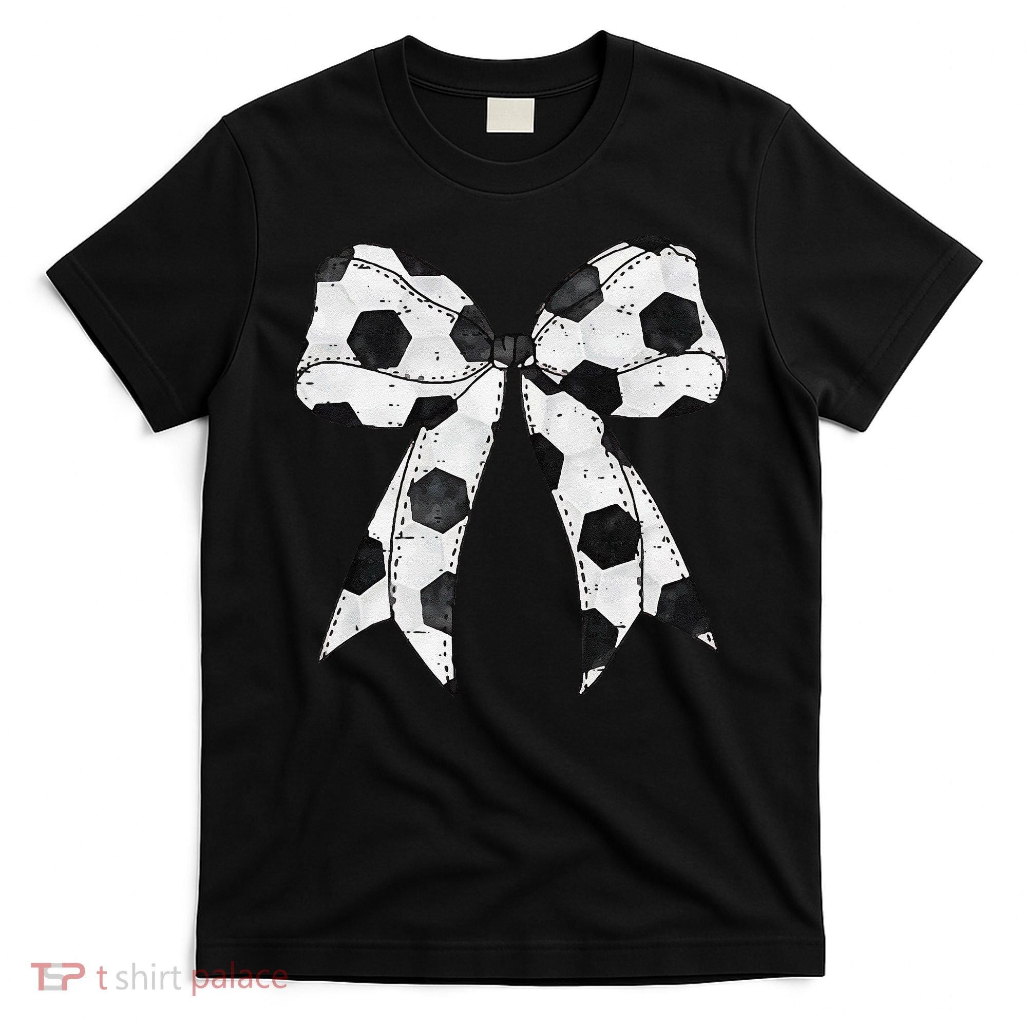 Cute Coquette Bow Funny Game Day Soccer Mom Life Team Sports Gift T-Shirt