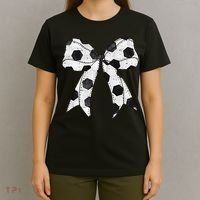 Cute Coquette Bow Funny Game Day Soccer Mom Life Team Sports Gift T-Shirt thumb 4