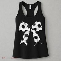 Cute Coquette Bow Funny Game Day Soccer Mom Life Team Sports Gift Women's Tank Top thumb 3