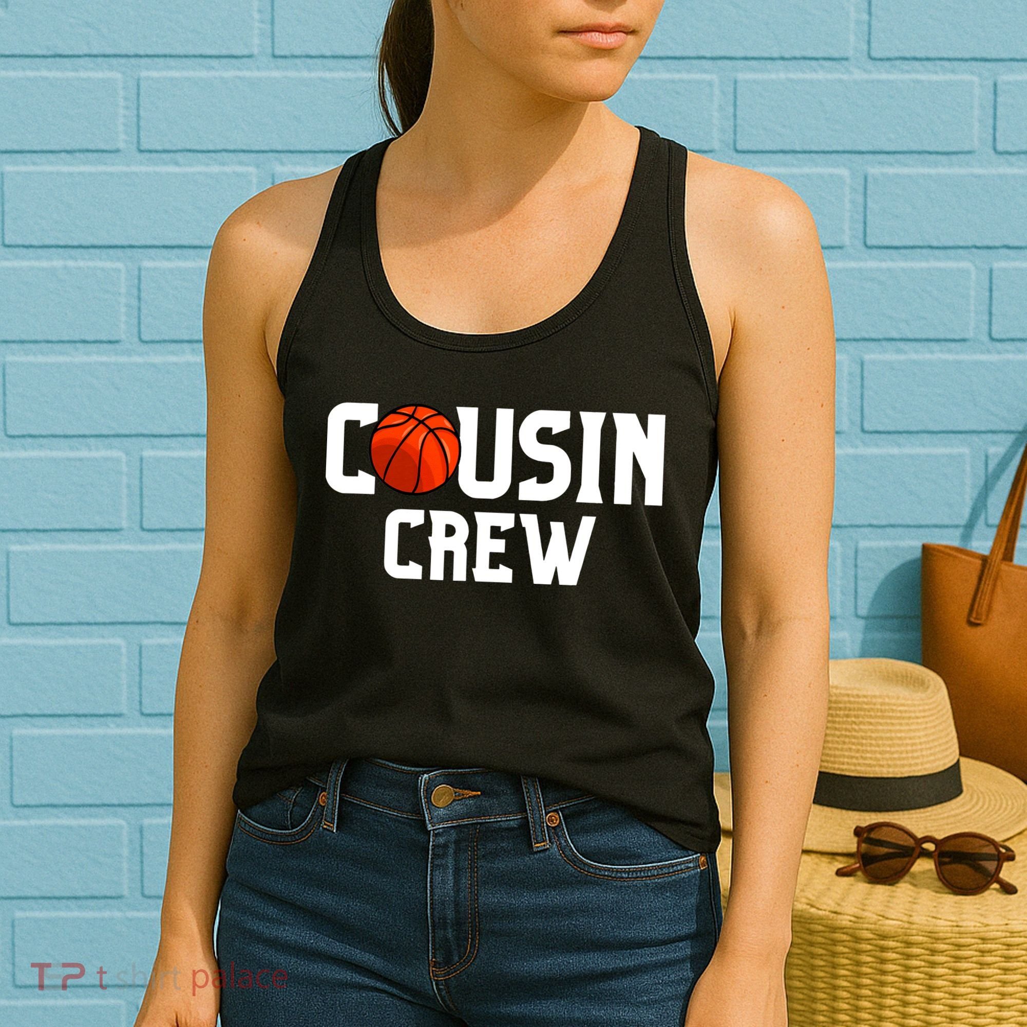 Cousin Crew Basketball Squad Family Friends Basketball Women's Tank Top