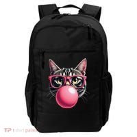 Cute Cat Blowing Bubble Gum Backpack thumb 0