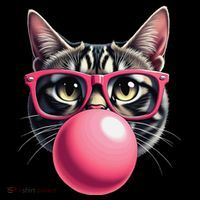 Cute Cat Blowing Bubble Gum Coffee Mug thumb 5